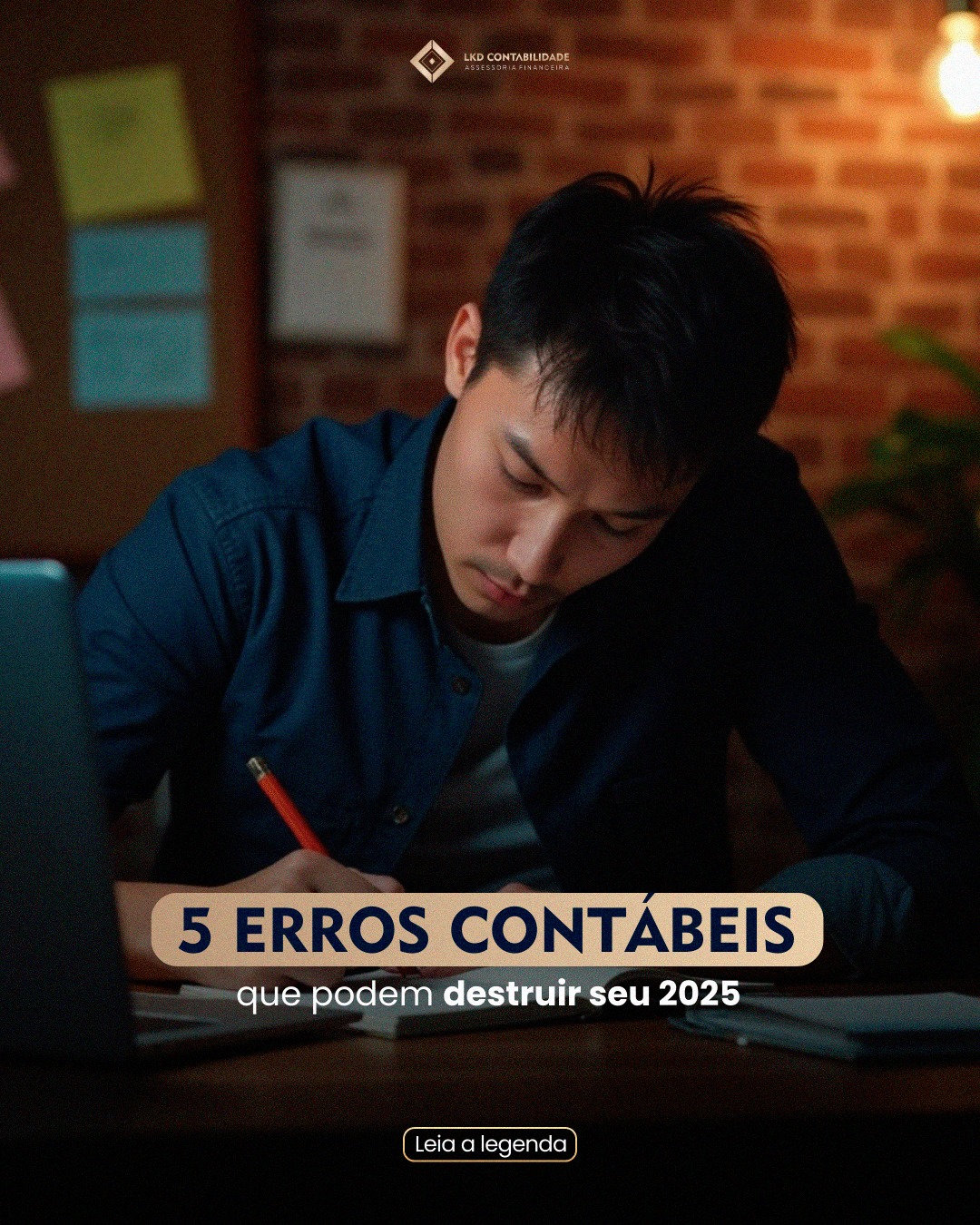 Cinco erros contábeis que podem destruir seu 2025.